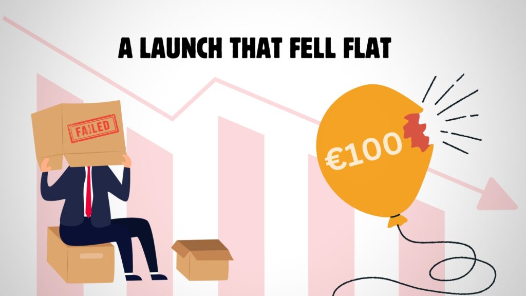Illustration for article on a launch that fell flat