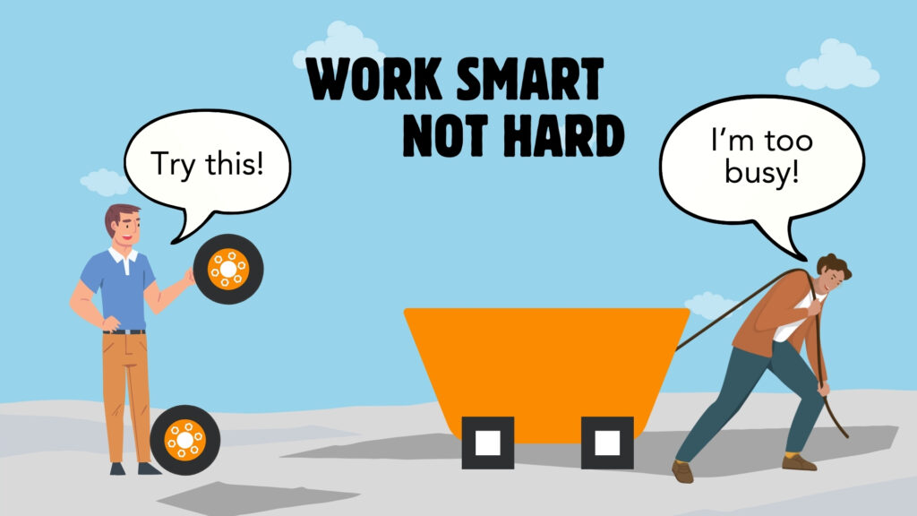 Illustration for article on work smart, not hard