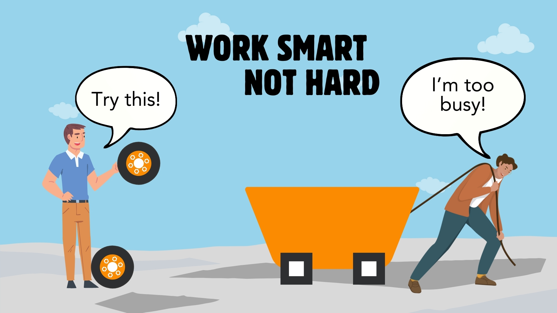 Illustration for article on work smart, not hard